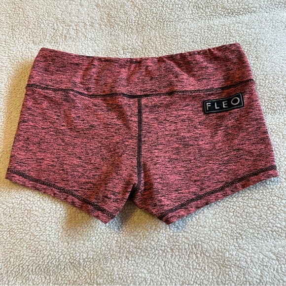 FLEO Heathered Pink Shorts Booty Workout CrossFit